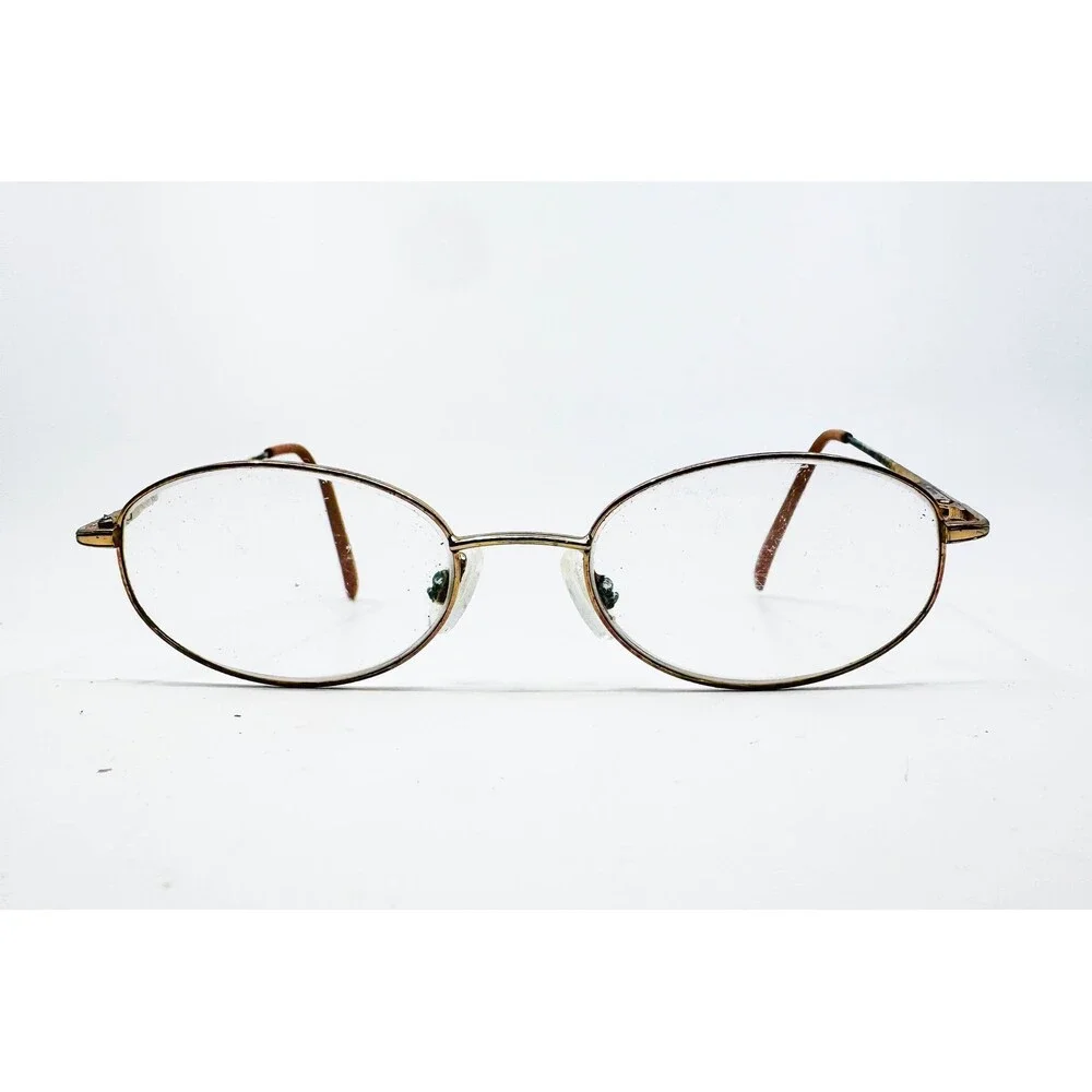 Unbranded Eyeglasses Frames Womens Gold Pink Frost OM 105 Oval 49-18-135